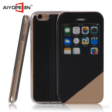 High quality luxury offical style PU leather for iphone 6 /iphone 6s stand case